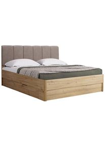 CARRYHOME Stauraumbett , Eiche Artisan , Holzwerkstoff , 2 Schublade(n) Schubladen , 180x200 cm , Baby- und Kinderm&ouml;bel, Kinderzimmer & Jugendzimmer, Kinderbetten