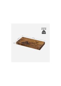 VASAGLE, VASAGLE Wandregal &raquo;Braun&laquo;, braun, B/H/T: 20 cm x 3,8 cm x 40 cm