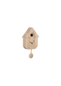Karlsson, Wanduhr &raquo;Kuckuck&laquo;, hellbraun, B/H/T: 21,5cm x 41cm x 8,5cm, Abmessung: 21.5 x 41 x 8.5 cm (BxHxT)