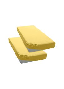 Goodproduct, GOODproduct &raquo;PAPRIKA&laquo; Bettlaken, Laken, in zwei Qualit&auml;ten: Fleece & Jersey, pflegeleicht, gelb, Microfaser-Jersey, Obermaterial: 100% 