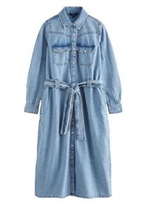 next Blusenkleid Damen Gr&ouml;&szlig;e 42 blau / blue denim Winterkleid