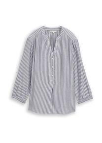 Tom Tailor Bluse Damen Gr&ouml;&szlig;e XXXL grau / wei&szlig;