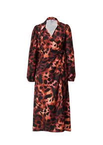 Dorothy Perkins Kleid Damen Gr&ouml;&szlig;e 40 creme / rostbraun / schwarz Winterkleid