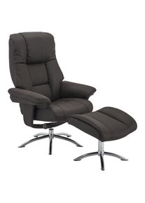 Cantus Relaxsesselset , Anthrazit, Chromfarben , Metall, Textil , 78x98-114x86-113 cm , Relaxfunktion , Wohnzimmer, Sessel, Relaxsessel