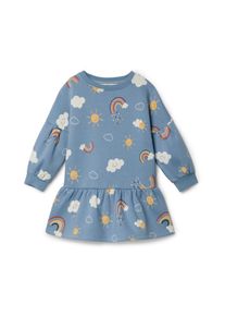 Tchibo - Kinder-Sweatkleid - Gr. 122/128 - blau/print