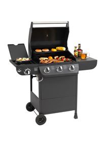 El Fuego Gasgrill &raquo;Columbus 3+1&laquo;, BxTxH: 117, 5x58, 5x107, 5 cm schwarz Grills