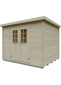 Kiehn-Holz Gartenhaus &raquo;Hummelsee 1&laquo; beige natur