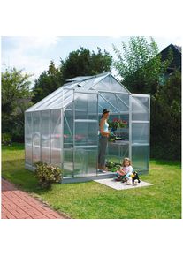 Konifera Gew&auml;chshaus &raquo;Calisto 6700&laquo; silberfarben Gew&auml;chsh&auml;user