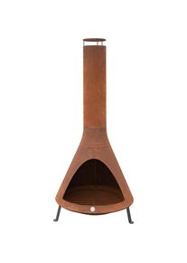 WESTMANN Feuerstelle &raquo;LG 900&laquo;, mit Rauchablass, BxTxH: 70x70x160 cm braun Feuerk&ouml;rbe