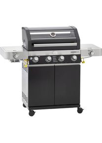 R&ouml;sle R&Ouml;SLE Gasgrill &raquo;BBQ-Station VIDERO, 25524&laquo;, G4-S Schwarz, 4 Brenner, extra Primezone und Seitenbrenner, VARIO+ schwarz Grills