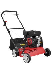 G&uuml;de G&Uuml;DE Benzin-Vertikutierer / L&uuml;fter &raquo;GV 4001 B&laquo; rot Ergonomisch geformter Fahrgriff und &Ouml;lmangelsicherung