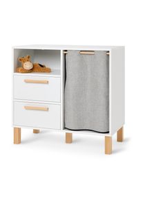 Tchibo - Commode pour enfants &laquo; Leira &raquo; avec tiroirs et tringle &agrave; v&ecirc;tements - blanc/marron