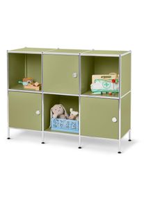 Tchibo - Buffet m&eacute;tallique &laquo; Cn3 Kids &raquo; &agrave; 3 portes - vert