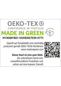 Bierbaum, Bierbaum Bettw&auml;sche &raquo;Senci in 135x200 oder 155x220 cm&laquo; 2 Stk. Uni Optik mit feinem Fischgr&auml;tmuster, pflegeleicht, 100% Baumwolle, jeansblau,