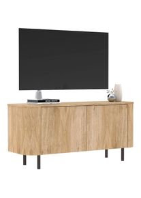 Home Affaire, Home Affaire Lowboard &raquo;Murano, 131 cm breit, 2 T&uuml;ren, TV-Schrank, TV-Kommode, Medienboard&laquo; Formgebogenes MDF, Stirnseiten mit Rundung, 