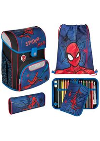 Scooli, Unisex, Schulranzen &raquo;Easy Start&laquo; Reflektoren, spider man, B/H/T: 29,5cm x 36,5cm x 29cm, Schulranzen-Set &raquo;Easy Start&laquo;