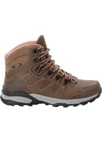 Jack Wolfskin, Unisex, Trekkingschuh &raquo;REFUGIO PRIME TEXAPORE MID W&laquo;, fawn, UK 7,5 - EU 41, Normalschaft, Wetterfester Wanderschuh mit griffiger 