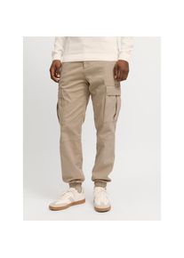 Jack & Jones Jack & Jones, Herren, Cargohose &raquo;JPSTKANE JJJONNIE CUFFED CARGO&laquo;, crockery, 27, L&auml;nge 30, Praktische Cargohose von Jack & Jones