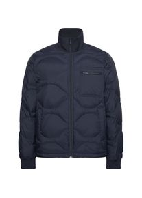 Calvin Klein Jeans, Herren, Daunenjacke ohne Kapuze Strickkragen, Regular Fit, warm wattiert, schwarz sapphire, XXL, Steppjacke von Calvin Klein Jeans