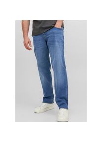 Jack & Jones PlusSize Jack & Jones Plussize, Herren, Jack & Jones PlusSize Tapered-fit-Jeans &raquo;JJIMIKE mit Abriebeffekten und funktionalen Taschen&laquo; mit Used-Optik, blau 