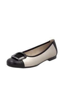 Remonte Ballerina Damen Gr&ouml;&szlig;e 38 schwarz / silber