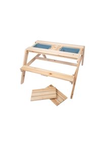 Small Foot, Kindersitzgruppe &raquo;Matschtisch&laquo;, nature,, Kunststoff, Massivholz, B/H/T: 94 cm x 52 cm x 84 cm