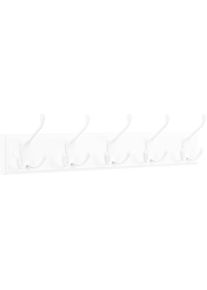 Songmics, Songmics Wandgarderobe &raquo;mit 4 Haken&laquo;, wei&szlig;, MDF, B/H/T: 50,4 cm x 10,5 cm x 7 cm