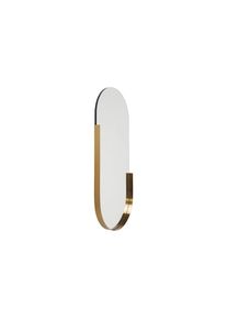 KARE Design, Spiegel &raquo;Hipster Oval 50 x 114 cm&laquo;, gold, Edelstahl, Glas, Mitteldichte Faserplatte (MDF), B/H/T: 50 cm x 114 cm x 5 cm