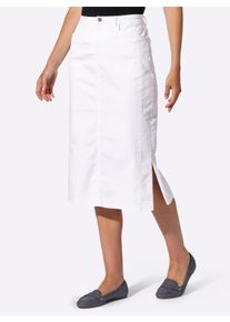 WITT Damen Jeansrock, wei&szlig;, Gr&ouml;&szlig;e 24, 97% Baumwolle, 3% Elasthan