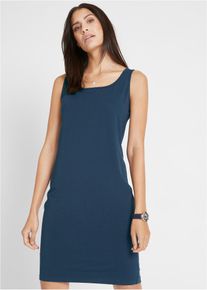 Figurbetontes Shirtkleid (2er Pack) in blau, Gr&ouml;sse 56/58 (3XL), 95% Baumwolle, bonprix