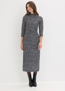 Jerseykleid in schwarz, Gr&ouml;sse 36/38 (S), bonprix
