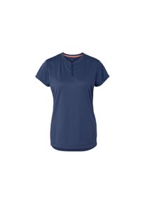 Tchibo - T-shirt de sport &agrave; demi fermeture &eacute;clair - taille: M - bleu
