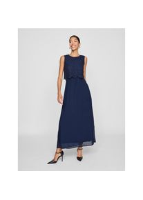 Vila, Unisex, Maxikleid &raquo;VIMILINA LACE DRESS - NOOS/DC&laquo;, navy blazer, 34, N-Gr, &Auml;rmelloses Maxikleid von Vila