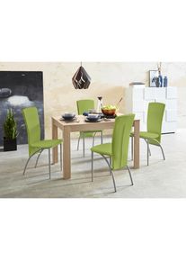 Goodproduct, GOODproduct Essgruppe, eichefarben s&auml;gerau, gr&uuml;n,