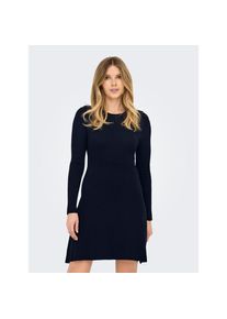 Only, Unisex, Only Midikleid &raquo;ONLMILA SL BUTTON O-NECK DRESS EX KNT&laquo; Sommerkleid, night sky, L (40), N-Gr, Kleid in Midil&auml;nge von Only