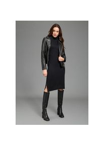 Bruno Banani, Unisex, Strickkleid festliche Anl&auml;sse, kniefreie L&auml;nge, eleganter Look, schwarz, 42, N-Gr, Hochwertiger Materialmix aus Viskose, 
