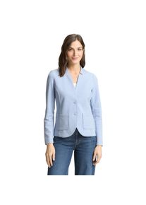 Tom Tailor, Unisex, Tom Tailor Sweatblazer &raquo;Ottoman&laquo; mit aufgesetzten Taschen und Struktur, kentucky blau melange, XS, von Tom Tailor