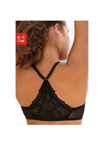Buffalo, Push-up-BH mit modischen Racerback, Dessous, schwarz, 70, Cup A, Push-up-BH