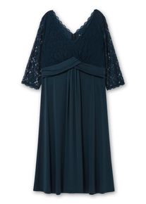 sheego Abendkleid Damen Gr&ouml;&szlig;e 58 cyanblau