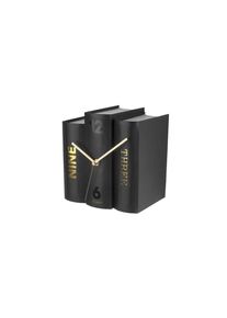 Karlsson, Tischuhr &raquo;Book Schwarz&laquo;, schwarz, Einheitsgr&ouml;&szlig;e, Aus Papier gefertigt