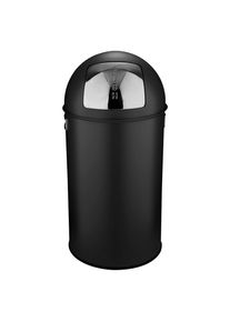 P & B Abfalleimer , Schwarz , Metall , 50 l , 74 cm , Haushalt & Reinigung, Reinigung, Eimer & Abfallsysteme