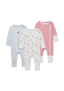 Tchibo - 3 pyjamas pour b&eacute;b&eacute; - B&eacute;b&eacute; - taille: 98/104 - bleu/blanc/imprim&eacute;
