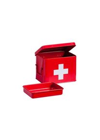 zeller Present, Medizinschrank &raquo;Erste Hilfe&laquo;, rot, Metall, B/H/T: 16 cm x 16 cm