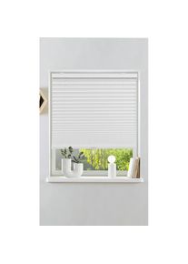 Goodproduct, GOODproduct Plissee &raquo;LORRI&laquo; Lichtschutz ohne Bohren freih&auml;ngend Freih&auml;ngendes Design ohne st&ouml;rende Schn&uuml;re oder Ketten - NEUHEIT!, wei&szlig;, 