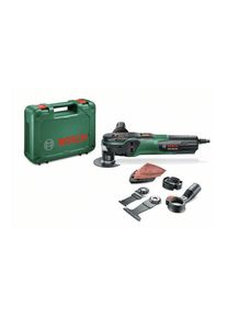Bosch, Bosch Elektro-Multifunktionswerkzeug &raquo;PMF 350 CES&laquo; Set, Funktionen: S&auml;gen; Fr&auml;sen; Schleifen; Schaben, gr&uuml;n, Integrierte LED-