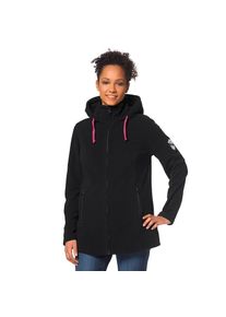 H.I.S. H.I.S, Unisex, Fleecejacke &raquo;aus recyceltem Material&laquo; mit Kapuze f&uuml;r kalte Temperaturen, mit Kapuze und Kordelzug, atmungsaktiv, schwarz, 44/46, 