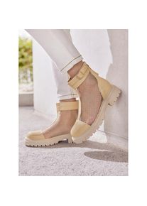 Heine, Unisex, Heine Stiefelette, beige, 37, aus Synthetik-Material