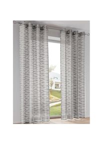 HEINE HOME, HEINE HOME Gardine Multifunktionsband 1 Stk. tlg., grau, Polyester, Universalzugband