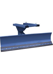 Chasse-neige pour chariot &eacute;l&eacute;vateur, avec socs rabattables &agrave; ressort, largeur de la lame 1500 mm, bleu gentiane, 200 x 80 mm Eichinger