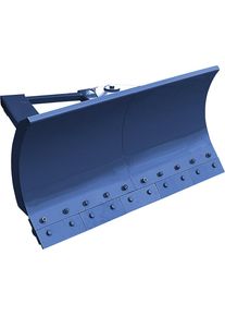 Chasse-neige pour chariot &eacute;l&eacute;vateur, avec bavette en caoutchouc, largeur de la lame 1500 mm, bleu gentiane Eichinger